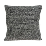 Square Gray Black Weave Accent Pillow Cover