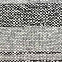 Square Gray Regatta Stripe Accent Pillow Cover