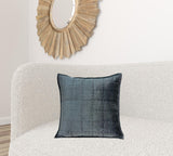 Super Soft Charcoal Solid Quilted Pillow Cover