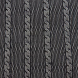 Casual Sweater Knit Gray Stripe Accent Pillow Cover