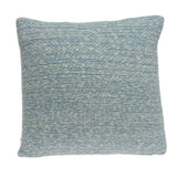 20" x 0.5" x 20" Transitional Blue Cotton Pillow Cover