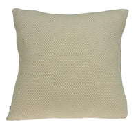 Casual Square Sweater Knit Beige Accent Pillow Cover