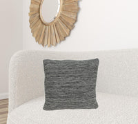 Casual Square Heather Gray Accent Pillow Cover