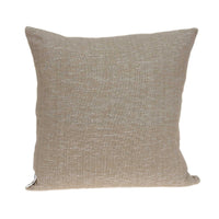 20" x 0.5" x 20" Elegant Transitional Tan Pillow Cover