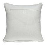 20" x 0.5" x 20" Transitional Gray Orange and White Accent Pillow Cover