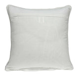 20" x 0.5" x 20" Transitional Gray Orange and White Cotton Pillow Cover