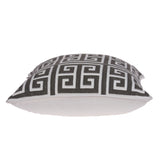 20" x 0.5" x 20" Transitional Gray and White Accent Pillow Cover