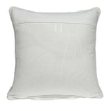 20" x 0.5" x 20" Transitional Beige and White Cotton Pillow Cover