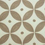 20" x 0.5" x 20" Transitional Beige and White Cotton Pillow Cover