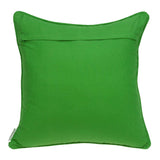 20" x 0.5" x 20" Transitional Green and White Pillow Cover
