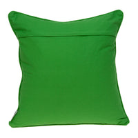 20" x 0.5" x 20" Transitional Green and White Accent Pillow Cover