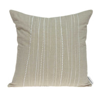 20" x 0.5" x 20" Transitional Beige Accent Pillow Cover