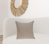 20" x 0.5" x 20" Beautiful Transitional Tan Pillow Cover