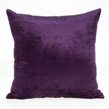 18" x 7" x 18" Transitional Purple Solid Pillow Cover With Poly Insert