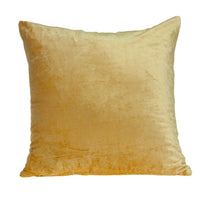 Super Soft Yellow Solid Color Decorative Accent Pillow
