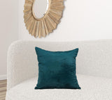 Super Soft Teal Solid Color Decorative Accent Pillow