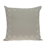 20" x 0.5" x 20" Elegant Transitional Beige Accent Pillow Cover