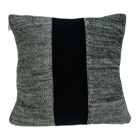 Grey Cotton Pillow Cover With Poly Insert