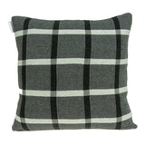 20" x 7" x 20" Transitional Gray Pillow Cover With Poly Insert