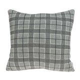 20" x 7" x 20" Transitional Gray Accent Pillow Cover With Poly Insert