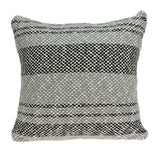 20" x 7" x 20" Stunning Transitional Gray Accent Pillow Cover With Poly Insert