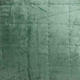 20" x 7" x 20" Transitional Green Solid Quilted Pillow Cover With Poly Insert
