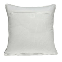 20" x 7" x 20" Transitional Gray and White Pillow Cover With Poly Insert