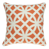 20" x 7" x 20" Transitional Orange Pillow Cover With Poly Insert