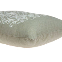 20" x 6" x 14" Traditional Beige Pillow With Poly Insert