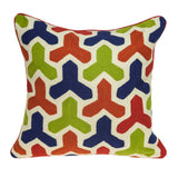 20" x 0.5" x 20" Handmade Transitional Multicolored Pillow Cover