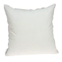 20" x 7" x 20" Bling Ivory Pillow Cover With Poly Insert
