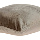 20" x 7" x 20" Transitional Taupe Solid Pillow Cover With Down Insert