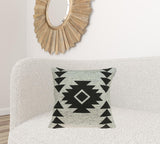 20" x 7" x 20" Southwest Tan Cotton Pillow Cover With Down Insert
