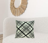 20" x 7" x 20" Transitional White Pillow Cover With Down Insert
