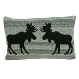 24" x 5" x 16" Lodge Gray Pillow Cover With Down Insert