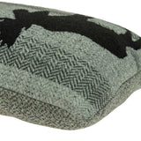 24" x 5" x 16" Lodge Gray Pillow Cover With Down Insert