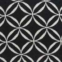 20" x 7" x 20" Transitional Black Pillow Cover With Down Insert