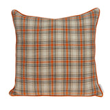 20" x 7" x 20" Multicolor Pillow Cover With Down Insert