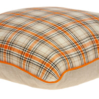 20" x 7" x 20" Multicolor Pillow Cover With Down Insert