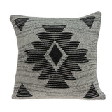 20" x 7" x 20" Southwest Gray Pillow Cover With Down Insert