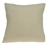 20" x 7" x 20" Unique Transitional Tan Cotton Pillow Cover With Down Insert