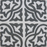 20" x 7" x 20" Traditional Gray and White Pillow Cover With Down Insert