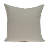 20" x 7" x 20" Cool Transitional Beige Pillow Cover With Down Insert
