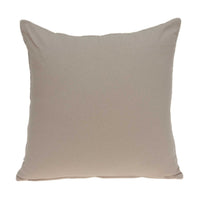 20" x 7" x 20" Charming Transitional Tan Accent Pillow Cover With Down Insert