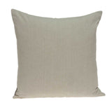 20" x 7" x 20" Charming Transitional Beige Cotton Pillow Cover With Down Insert