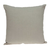 20" x 7" x 20" Clean Transitional Beige Cotton Pillow Cover With Down Insert