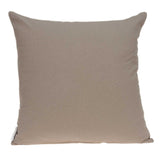 20" x 7" x 20" Cool Transitional Tan Cotton Accent Pillow Cover With Down Insert