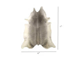 6 Ft Natural Grey Brindled Cowhide Rug