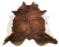 6.5 Ft  Classic Brindled Cowhide Rug