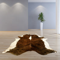 6.5 Ft  Classic Brindled Cowhide Rug